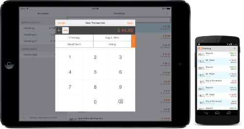 Moneydance review of the mobile app syncing transactions with the desktop